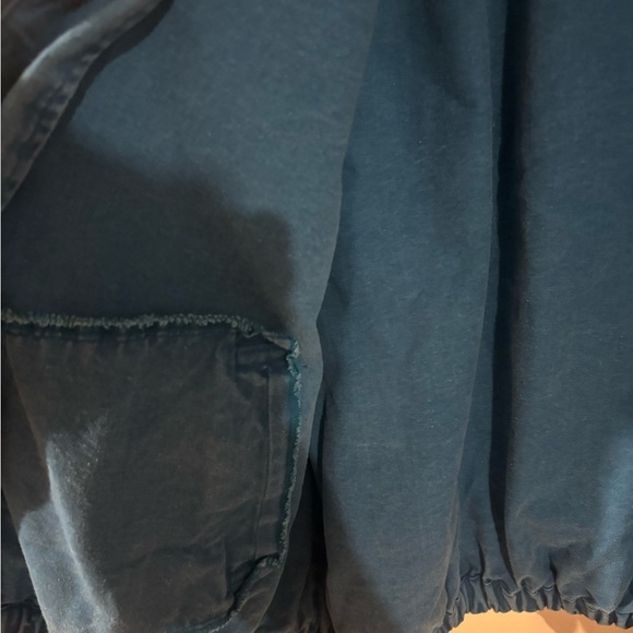 Ralph Lauren CHAPS vintage  bomber swing top baby blue jean zipup jack… - Picture 8 of 9